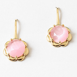 Pink Scalloped Drops