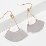 Silver Leather and Gold Drops