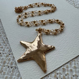 Textured Star Necklace