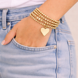 Golden Keepsake Heart Bracelets