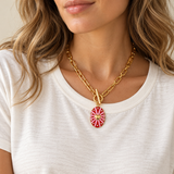 Sunburst Heart Necklace