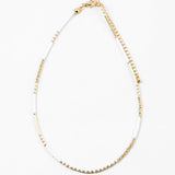 Pre-Sale 30a Sands White and Gold Tiny Beaded Necklace (shipping 1/10)