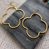 Gold Clover Earrings