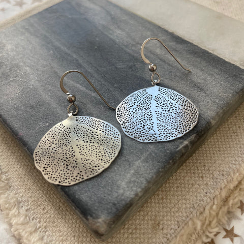 Silver Leaf Earrings