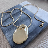 City Streets Gold Disc Necklace