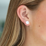 Mother-of-Pearl Clover  Studs