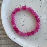 Hot Pink Gemstone Bracelet
