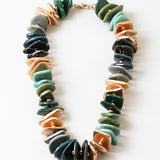 Mixed Resin Statement Necklace