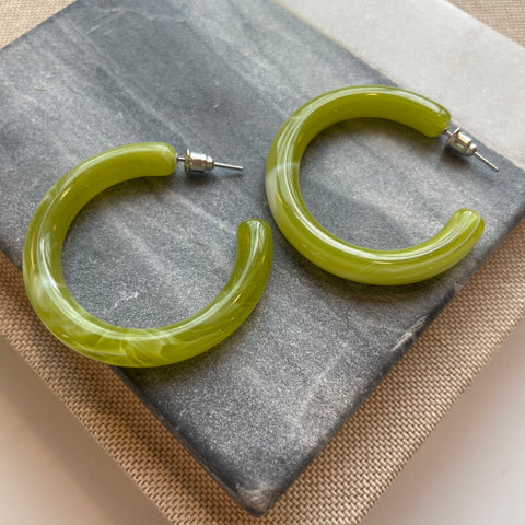 Meadow Resin Hoops