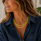 Neon Double Strand Necklace