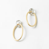 Mixed metal Link Earrings
