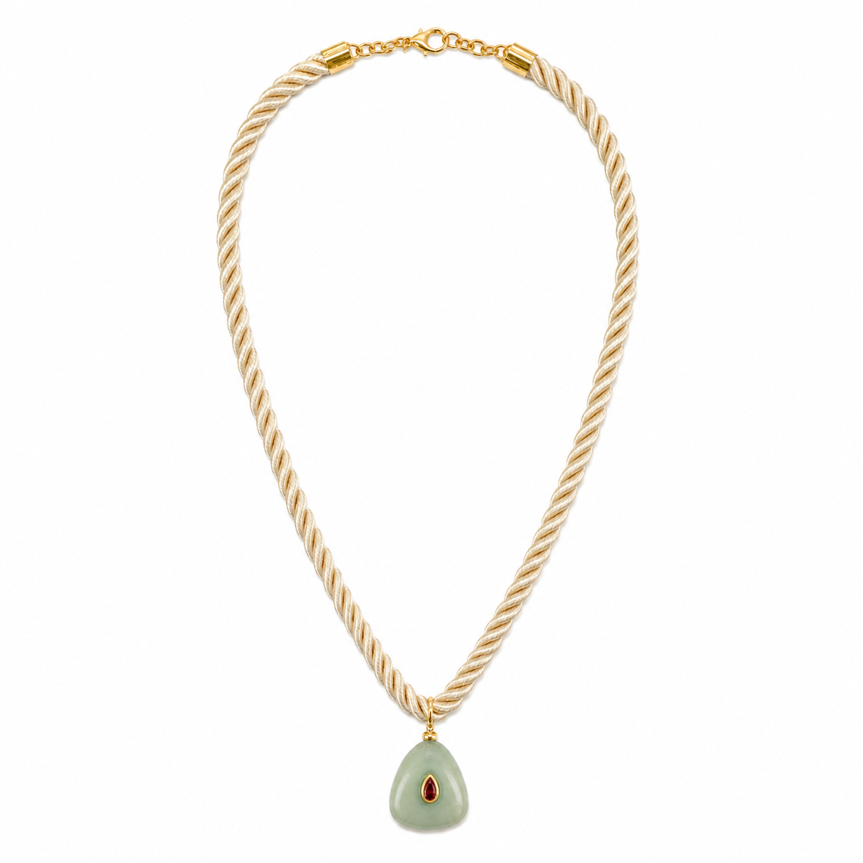 Sea Glass and Silk Cord Necklace – Erin McDermott Jewelry Sea Glass and Silk Cord Necklace – Erin McDermott Jewelry