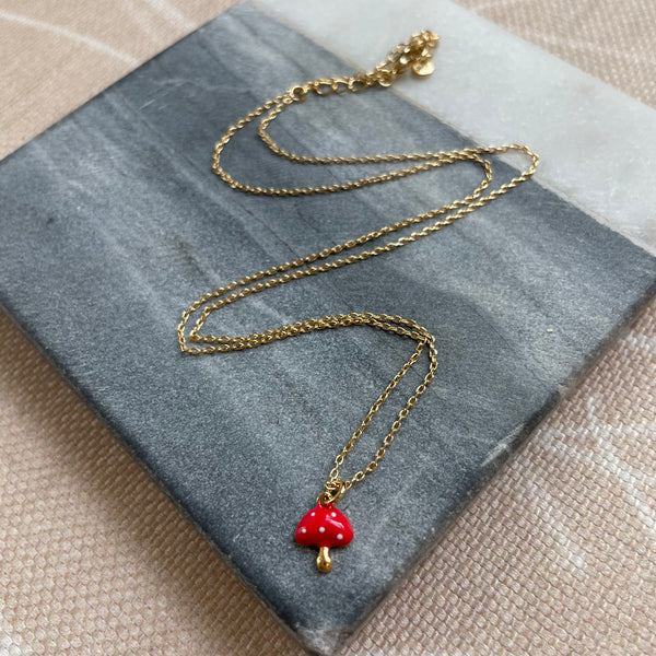 Mushroom Necklace