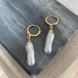 Gold Dipped Freshwater Pearl Drops