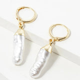 Gold Dipped Freshwater Pearl Drops
