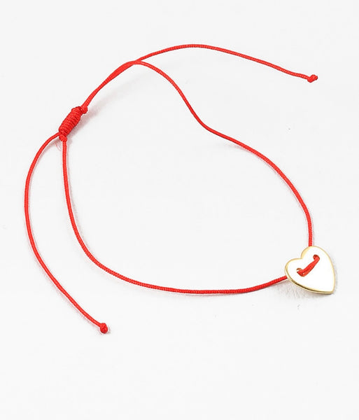 Heart Red Thread Bracelet
