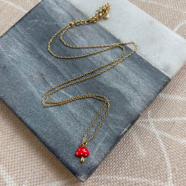 Mushroom Necklace