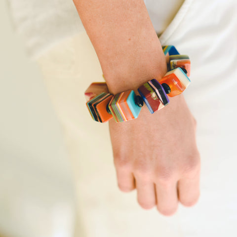 Colorblock Stretch Bracelet