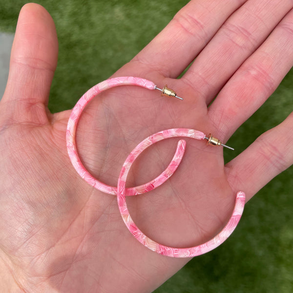 Cotton Candy Hoops