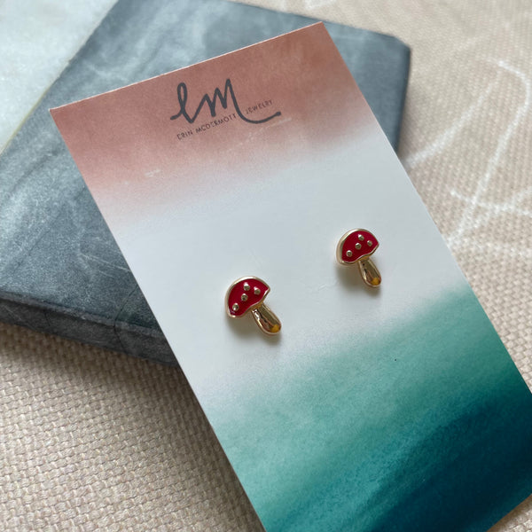 Mushroom Earrings