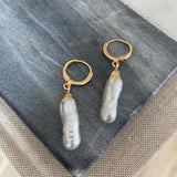 Gold Dipped Freshwater Pearl Drops