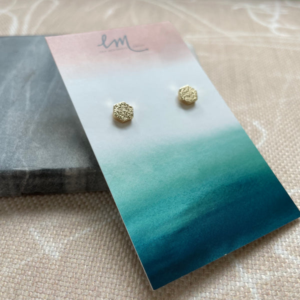Textured Shape Studs