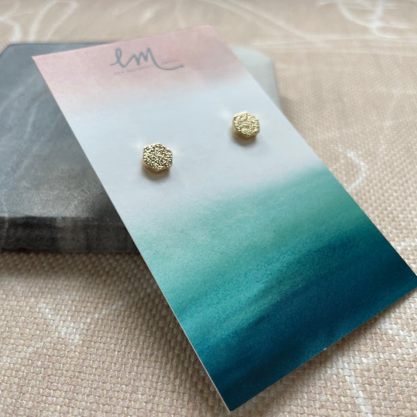 Textured Shape Studs