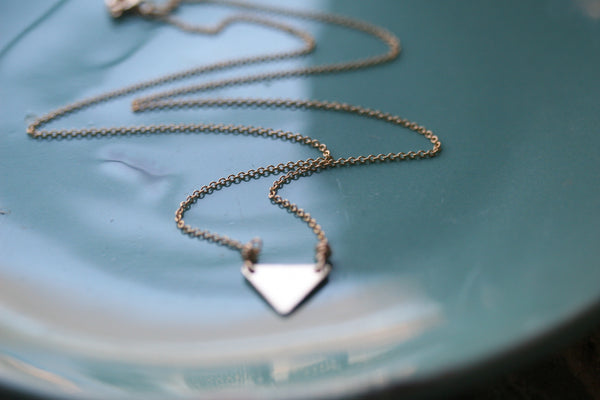 Gold Half Diamond Necklace