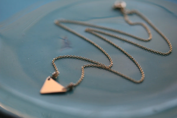 Gold Half Diamond Necklace