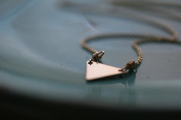 Gold Half Diamond Necklace