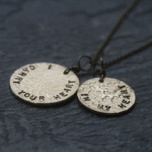 Engraved Disc Necklaces