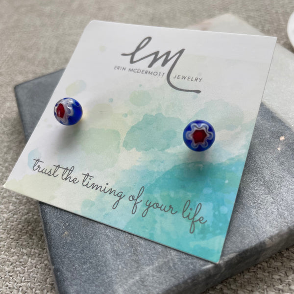 Venetian Glass Studs