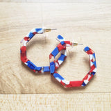 America (July 4th) Geometric Hoops