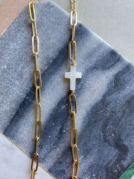 Mother of Pearl Cross