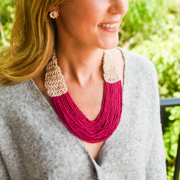 Pink Palm Beach Necklace