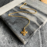 Hammered Cross Necklace