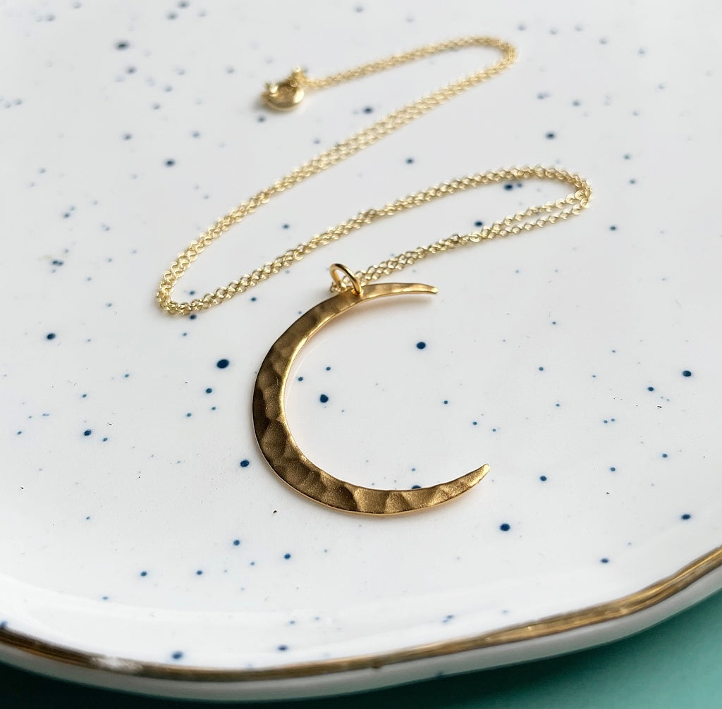Crescent Mini Moon Necklace – Louise Wade Jewellery