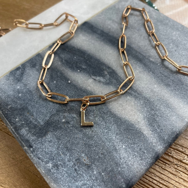 Letter Charm Necklaces