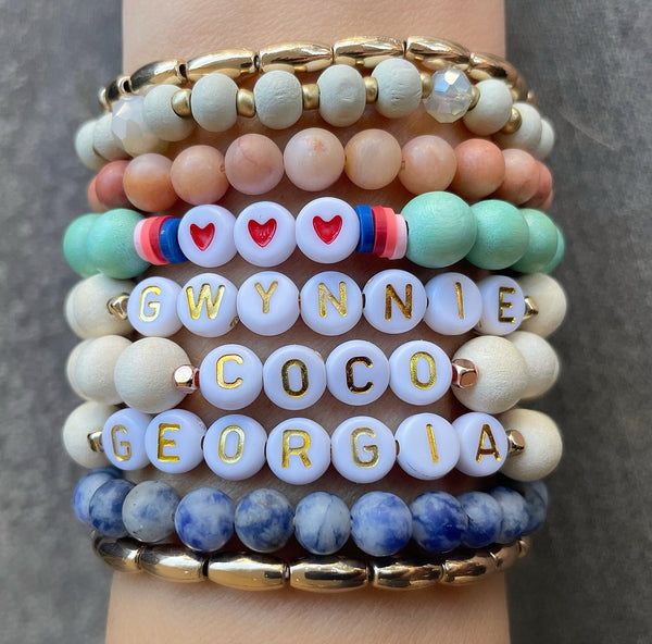 Personalized Word Bracelet Bundle