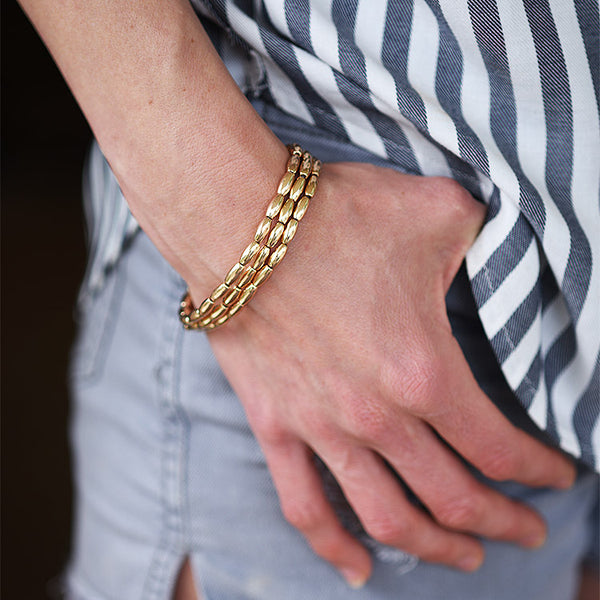Lila Gold Stack Bracelets