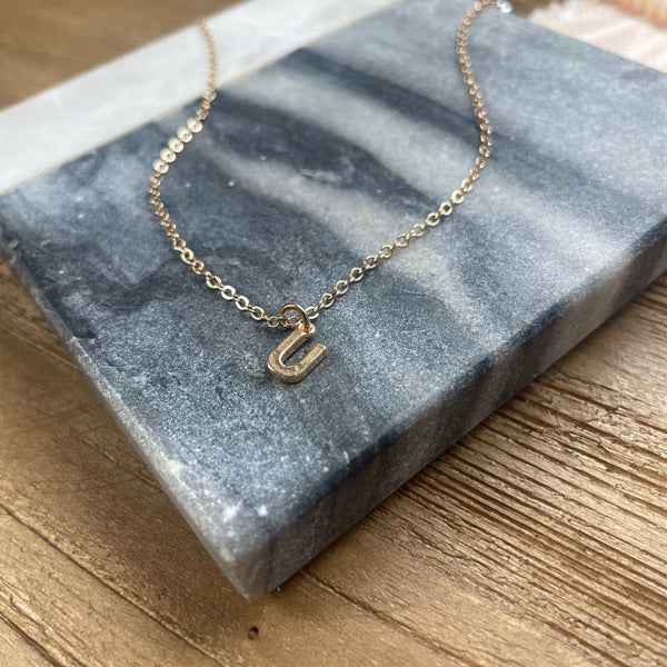 Letter Charm Necklaces