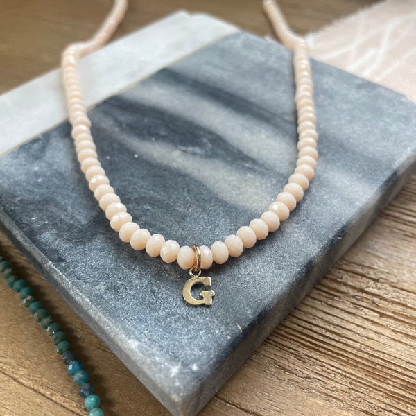 Letter Charm Necklaces
