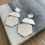 Silver Geometric Earrings