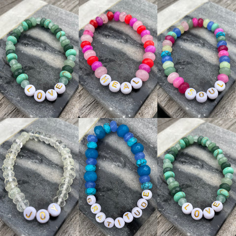 2023 Word Gemstone Bracelet