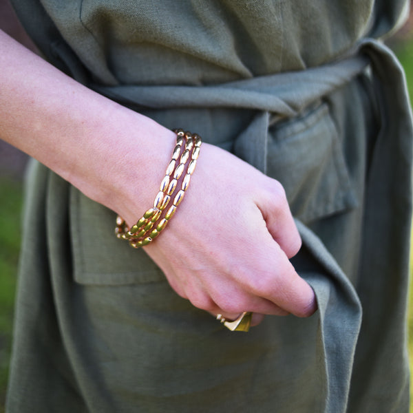 Lila Gold Stack Bracelets
