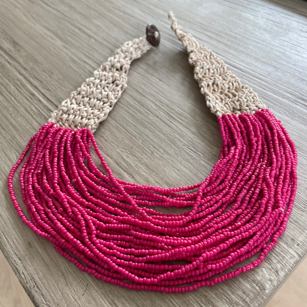 Pink Palm Beach Necklace