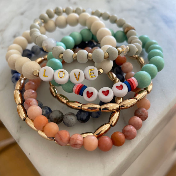 Personalized Word Bracelet Bundle