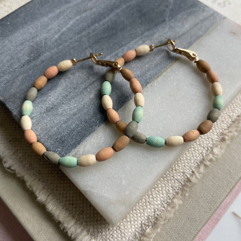Hues of the Earth Hoops