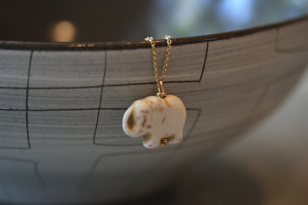 Elephant necklace 2025 with baby elephant